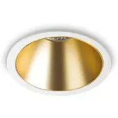 Ideal Lux Spot LED encastrable Game Round blanc, or