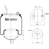 FEBI BILSTEIN Soufflet de suspension, suspension pneumatique 39855