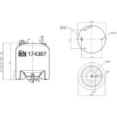 Febi Soufflet de ressort, suspension pneumatique 174367