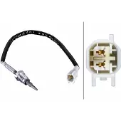 Hella Capteur de température des gaz d'échappement vissé 2 pôles 260 mm câble pour FORD RANGER
