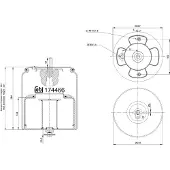 FEBI BILSTEIN Soufflet de suspension, suspension pneumatique 174466