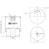 FEBI BILSTEIN Soufflet à air, suspension pneumatique 35674