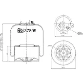 FEBI BILSTEIN Soufflet à air, suspension pneumatique 37899