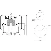 FEBI BILSTEIN Soufflet à air, suspension pneumatique 39870