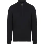 Barbour Pull-over Demi-Zip Laine Marine Bleu Bleu foncé taille XL