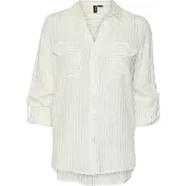 Vero Moda Bumpy Long Sleeve Shirt Blanc L Femme