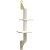 vidaXL Arbre à chat avec colonne griffoir murale Crème 108 cm