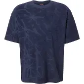 BOSS pour homme. 50559227 Maillot Flower marine (XL), Casuel, Coton, Manche courte