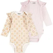 Huggies Clothes 1z2876 Long Sleeve Body 2 Units Beige,Rose 18 Months Fille