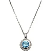 Celesta Pendentif bleu / blanc