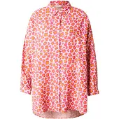 ONLY Carmakoma Chemisier 'CARTHYRA' orange / rose / blanc