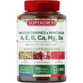 SuperDiet SUPER DIET Complexe Multivitamines & Minéraux - 10% avec le code: 926CE 150 pc(s) Capsule(S)