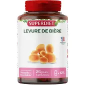 SuperDiet Levure de Bière - 10% avec le code: 926CE 125 pc(s) Capsule(S)