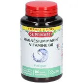 SuperDiet Super Diet Magnésium marin + vitamine B6 - 10% avec le code: 926CE 90 pc(s) Comprimé(S)