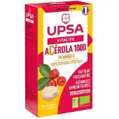 Upsa Complément alimentaire Vitalité - Acérola 1000 Bio - 2 tubes de 15 comprimés à croquer 30 pc(s) Comprimé(S) À Croquer