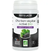 Phyto -ACTIF Charbon Végétal Activé Bio 60 pc(s) Capsule(S)