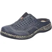 Rieker Damen Sabot Clogs Blau