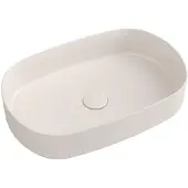 Isvea INFINITY OVAL vasque à poser 55x36cm, ivoire mat