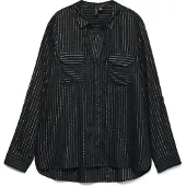 Vero Moda Chemisier 'VMBumpy' noir / argent