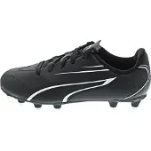 Puma Chaussures de sport Vitoria FG JR, chaussures de football pour enfants, crampons, couleur noire