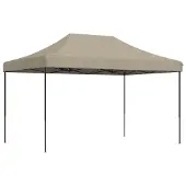 vidaXL Tente de réception pliable Pop-Up Taupe 440x292x315 cm