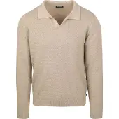Suitable Pull Riva Structure Mélangé Sable Beige taille XXL