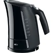 Braun Bouilloire électrique Multiquick 5 - 1,6 L - Noir - Système d’ébullition rapide