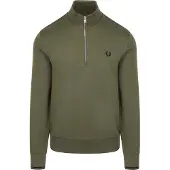 Fred perry Pull Demi-Zip Foncé Z50 Vert Vert foncé taille XL