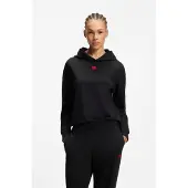 HUGO pour femme. 50556816 Sweat Signature noir (M), Homewear, Coton, Manche longue