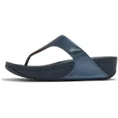 FitFlop Séparateur d'orteils 'Lulu Leather Toe-Post' bleu