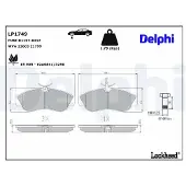Delphi Jeu de plaquettes de frein LP1749, avant