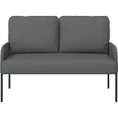 vidaXL Canapés avec coussin 110cm Gris foncé Contreplaqué