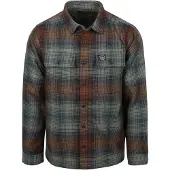 Superdry pour homme. M4011050A Chemise verte Miller (XXL), Casuel, Polyester, Manche longue