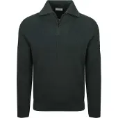 Suitable Pull Demi-Zip Tias Cooldry Knit Mousse Vert Vert foncé taille L