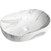 Hak CALEO lavabo à poser,céramique 60x42cm, Bianco carrara