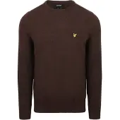 Lyle & Scott Pull Laine d'Agneau Marron taille L