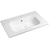 Sapho SIDRA lavabo en fonte de marbre 71x46cm, blanc