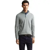 Gant Classic Half Zip Sweater Gris S Homme