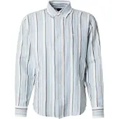 BOSS pour homme. 50559324 Chemise rayée bleu pastel (XL), Casuel, Coton, Manche longue