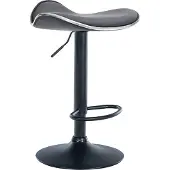 CLP Chaise de bar Shanghai - base noire - Gris