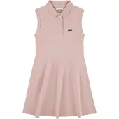 Lacoste Kids Pique Sleeveless Dress Rose 14 Years Fille
