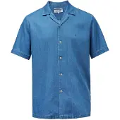 Salsa Jeans 21010843 Short Sleeve Shirt Bleu L Homme