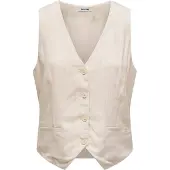 Salsa Jeans 21012083 Linen Waistcoat Beige L Femme
