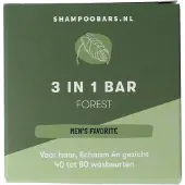 ShampooBars.nl ShampooBars 3-In-1 Barre Forêt 60gr