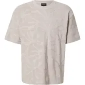 BOSS T-Shirt 'Flower' taupe