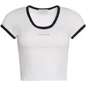 Calvin Klein Lv047g220g Short Sleeve T-shirt Blanc L Femme
