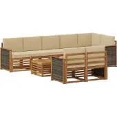 vidaXL Ensembles de canapés en bois massif d'acacia
