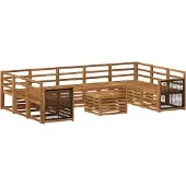 vidaXL Ensembles de canapés en bois massif d'acacia