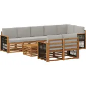 vidaXL Ensembles de canapés en bois massif d'acacia