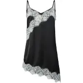 Pieces Haut 'PCAriel' noir / blanc